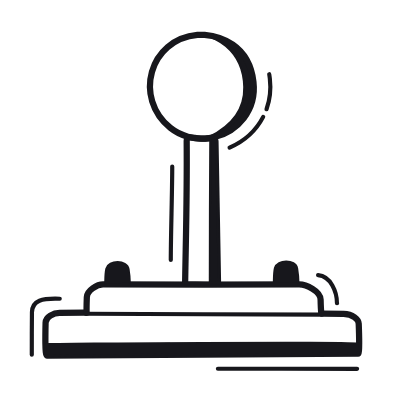 Joystick, Animated Icon, Black