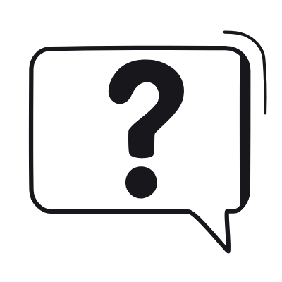 Message Question, Animated Icon, Black