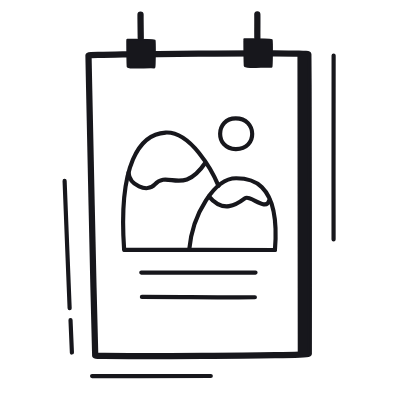 Poster, Animated Icon, Black