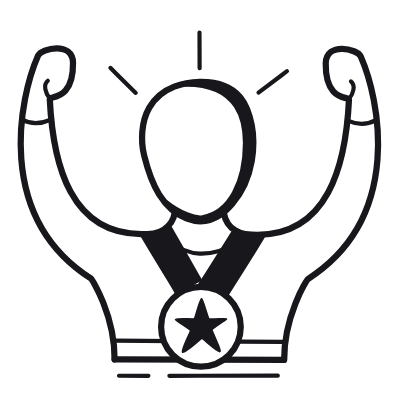 Avatar Medal, Animated Icon, Black