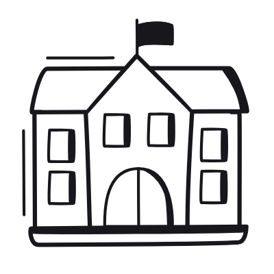 School, Animated Icon, Black