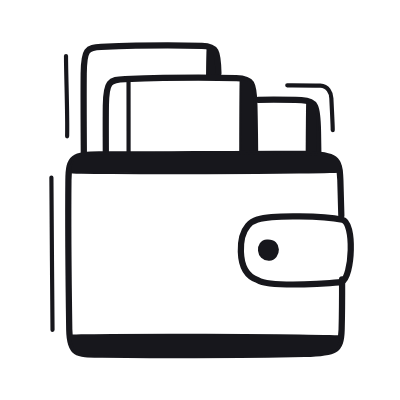 Wallet, Animated Icon, Black