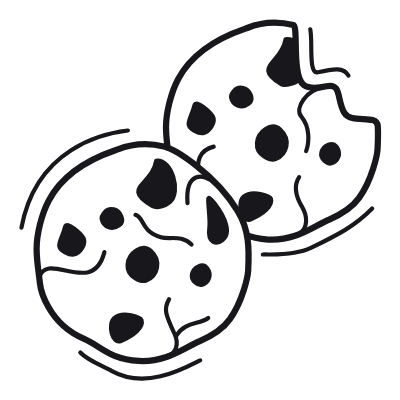 Cookies, Animated Icon, Black