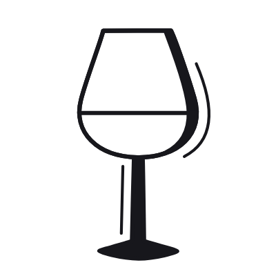 Red Wine, Animated Icon, Black