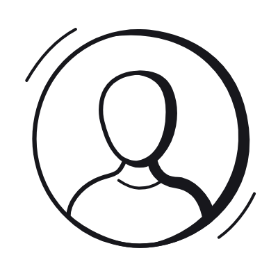 Avatar Circle, Animated Icon, Black