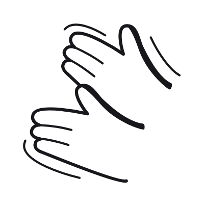 Applause, Animated Icon, Black