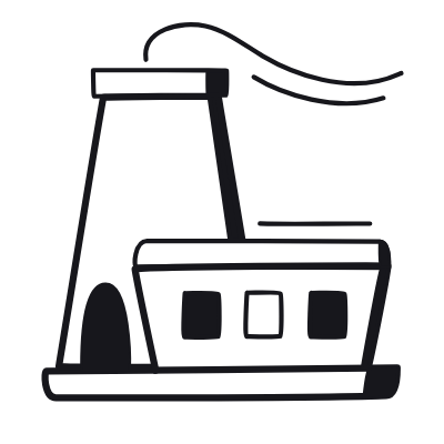 Factory, Animated Icon, Black