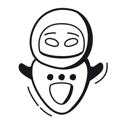 Robot, Animated Icon, Black