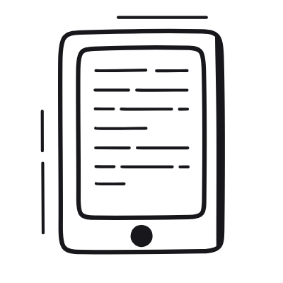 Ebook Reader, Animated Icon, Black