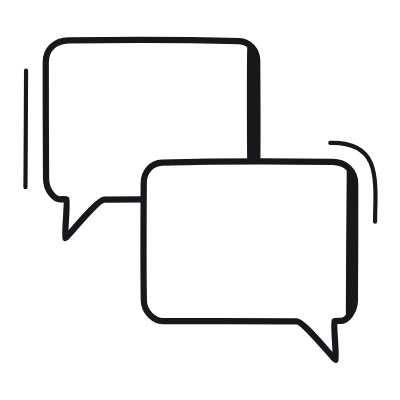 Chat, Animated Icon, Black