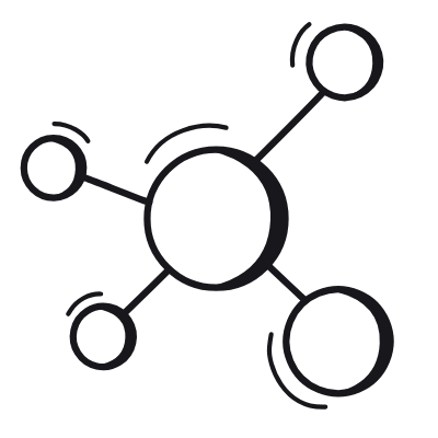Share Network, Animated Icon, Black