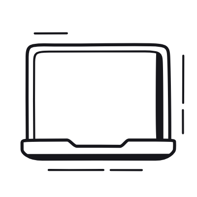 Laptop, Animated Icon, Black
