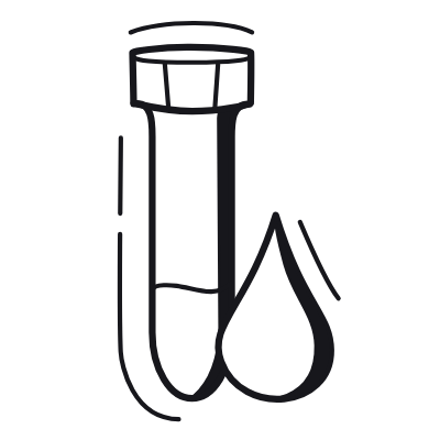 Blood Test, Animated Icon, Black