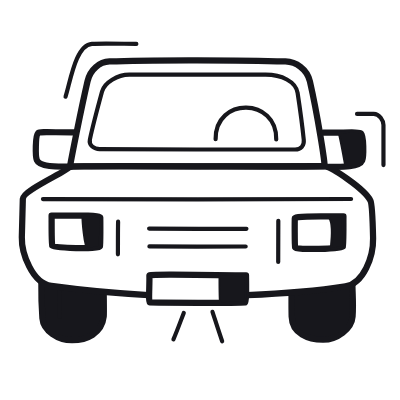 Car, Animated Icon, Black
