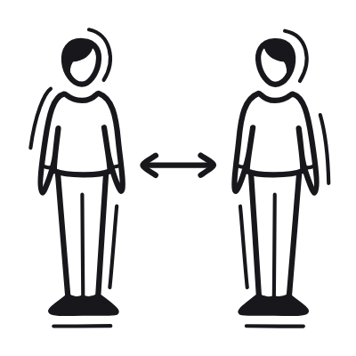 Distance, Animated Icon, Black