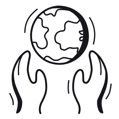 World Care, Animated Icon, Black