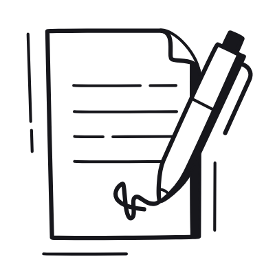 Signature, Animated Icon, Black