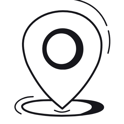 Location Pin, Animated Icon, Black