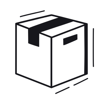 Box, Animated Icon, Black