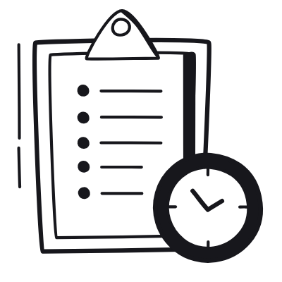 Order History, Animated Icon, Black