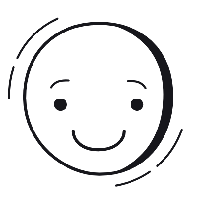 Smile, Animated Icon, Black