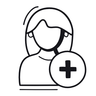 Woman Plus, Animated Icon, Black