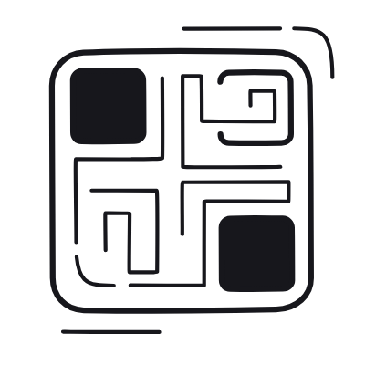 QR Code, Animated Icon, Black
