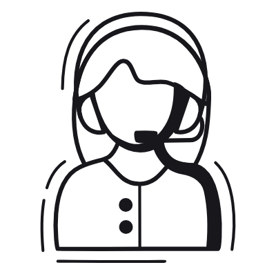 Customer Service, Animated Icon, Black
