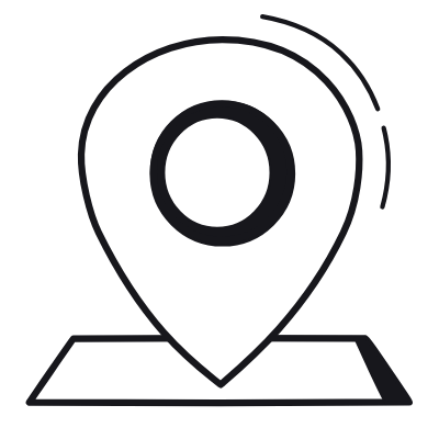 Location Pin, Animated Icon, Black