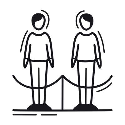 People queue, Animated Icon, Black