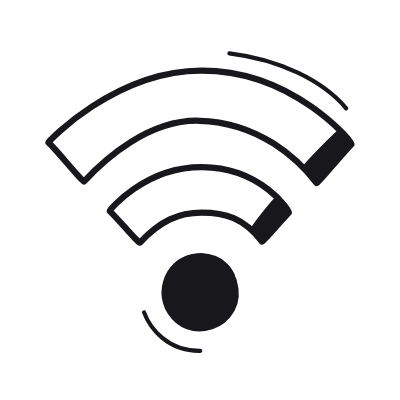 Wifi, Animated Icon, Black