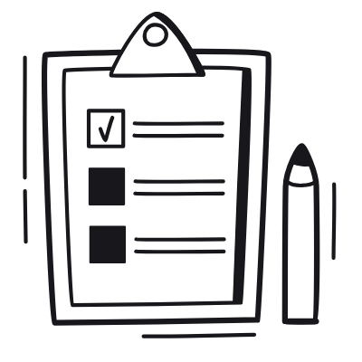 Questionnaire, Animated Icon, Black