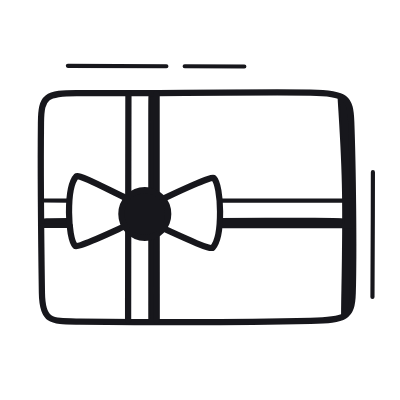 Gift Card, Animated Icon, Black