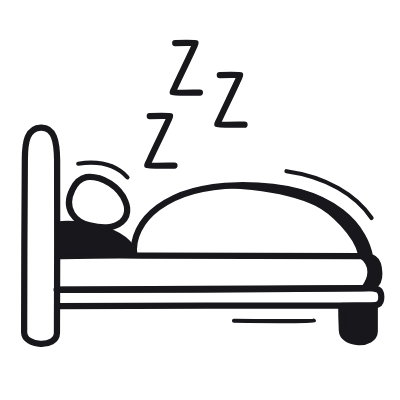 Sleep, Animated Icon, Black
