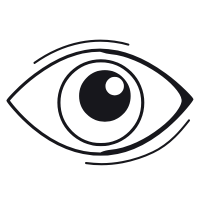 Eye, Animated Icon, Black