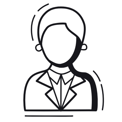 Man Elegant, Animated Icon, Black