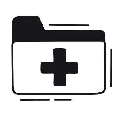 Folder Plus, Animated Icon, Black
