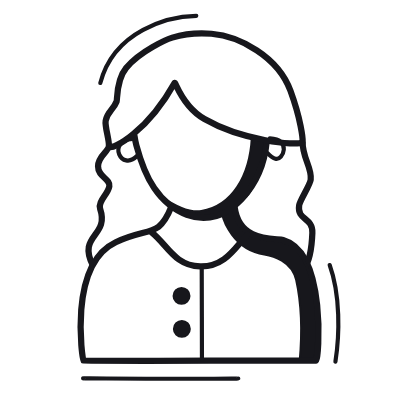 Woman Casual, Animated Icon, Black