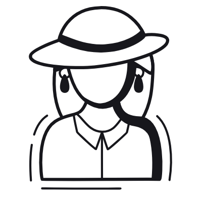 Woman Elegant, Animated Icon, Black