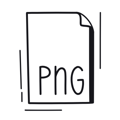 Document PNG, Animated Icon, Black