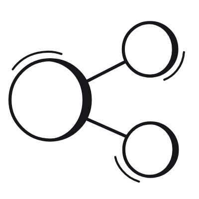 Share, Animated Icon, Black
