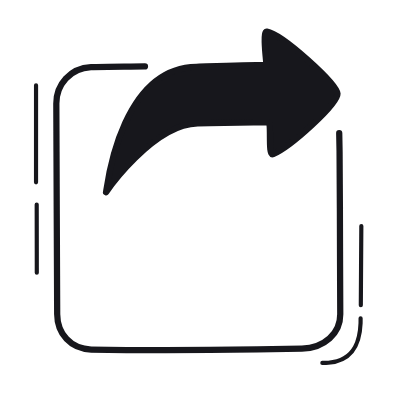 Share, Animated Icon, Black