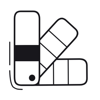 Color Swatch, Animated Icon, Black