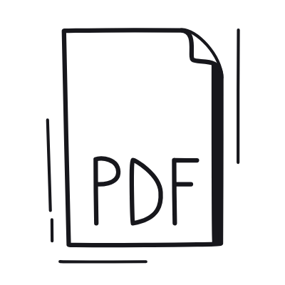 File PDF, Animated Icon, Black