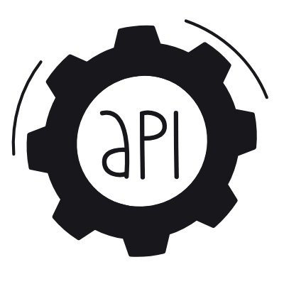 Rest API, Animated Icon, Black