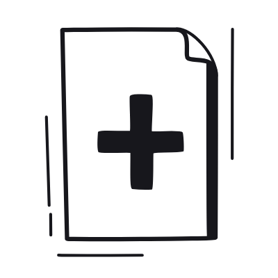 File Plus, Animated Icon, Black