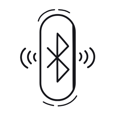 Bluetooth, Animated Icon, Black