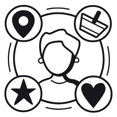 Avatar Insights, Animated Icon, Black