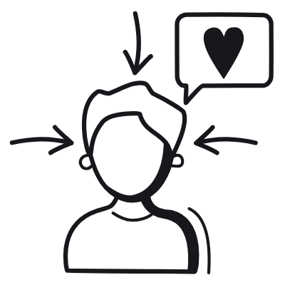 Avatar User Engaging, Animated Icon, Black
