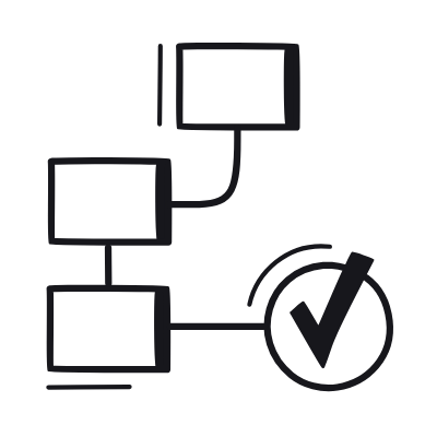 Project Diagram, Animated Icon, Black